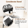 Raised Dog Food and Water Stand