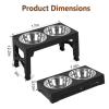 Raised Dog Food and Water Stand