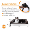 Raised Mesh Dog Bed with Removeable Bolsters