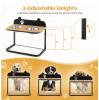 Adjustable Raised Dog Food and Water Station