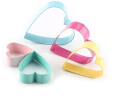 Heart Shaped Dog Treat Cookie Cutter Set