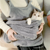 Plush Velvet Apron Style Cat or Small Dog Carrier