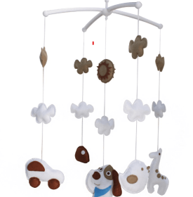 Adorable Musical Baby Mobile with Dog Softies