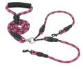 Tangle-Free Double Dog Reflective Leash