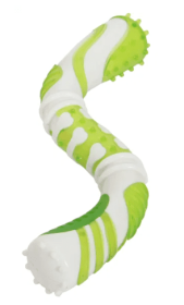 Pet Life 'Denta-Twist' Durable Dental Chew Toy (Color2: Green)