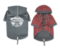 Touchdog 'Cloudburst' Waterproof Reversible Dog Raincoat