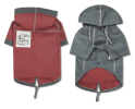 Touchdog 'Cloudburst' Waterproof Reversible Dog Raincoat