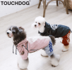Touchdog 'Cloudburst' Waterproof Reversible Dog Raincoat