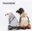 Touchdog 'Cloudburst' Waterproof Reversible Dog Raincoat
