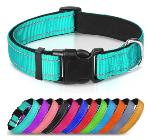 Dog Collars with Soft Neoprene and Nylon and Breathable Padding (Color2: Sky Blue, size: X Small)