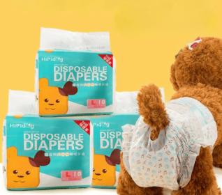 Disposable Small Dog Diapers for Males and Females (size: X X Small, Sex: Female)