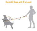 Tangle-Free Double Dog Reflective Leash