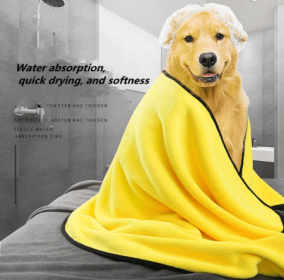 Soft Absorbent Quick Drying Towel For Dogs (size: Small)
