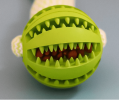 Hemp Rope and Rubber Treat Ball For Dogs