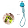 Hemp Rope and Rubber Treat Ball For Dogs