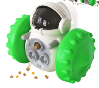 Tumbler Slow Feeder Toy for Dogs or Cats (Color2: Green)