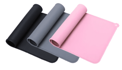 Dog Food and water Bowl Silicone Spill Placemat (Color2: Gray)