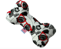Durable Canvas Squeaker Dog Bones - Fun Stuff