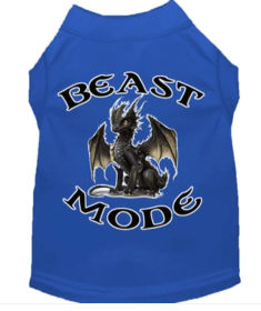 Dragon Shirts - Beast Mode (Color2: Blue, size: X Small)