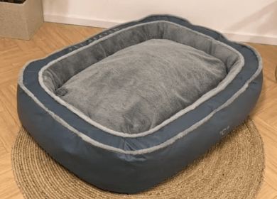 Plush Bolstered Bed for Medium and Large Dogs (size: Small)