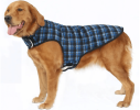 Plaid Jacket for Large Dogs