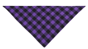Checkered Triangle Cotton Scarf for Dogs