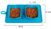 Roll-Up Silicone Food and Water Bowls for Pets