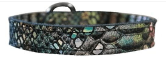 Leather Dragon Skin Collar - Magic (size: X Small)