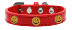 Fun Widget Collars - Happy Face - Red
