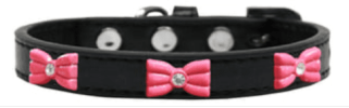 Glitter Bows Fun Widget Collar for Dogs and Cats